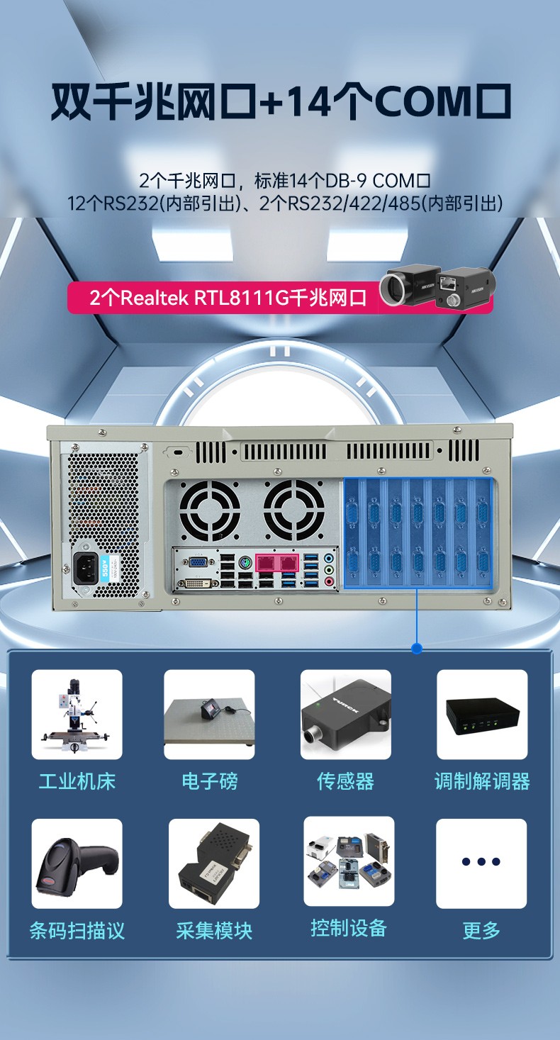 標準4U天津工控機,WIN7系統工業自動化工控電腦,DT-610L-684G2.jpg