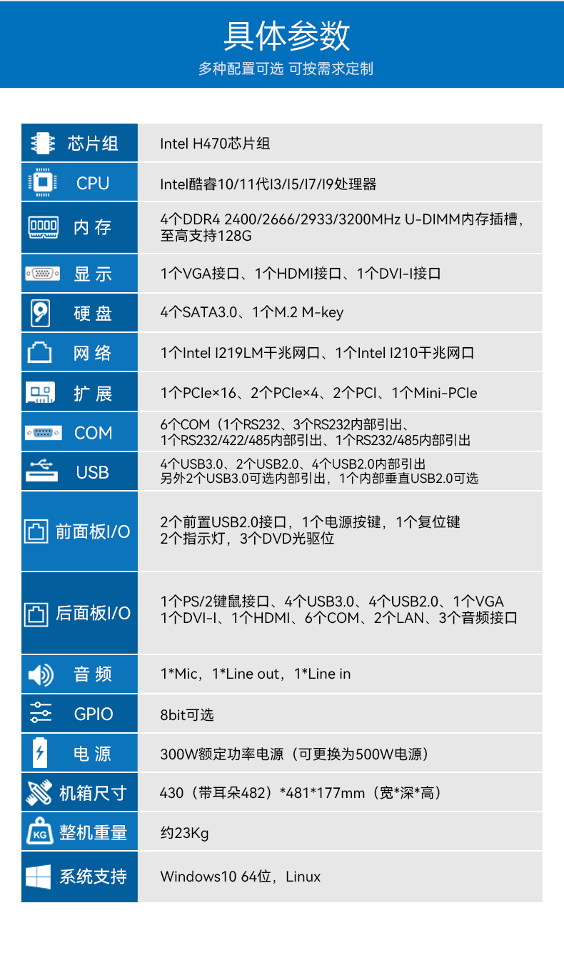 酷睿11代i9工業主機電腦,高性能4U天津工控機,雙網6串,DT-610L-BH470MA.jpg