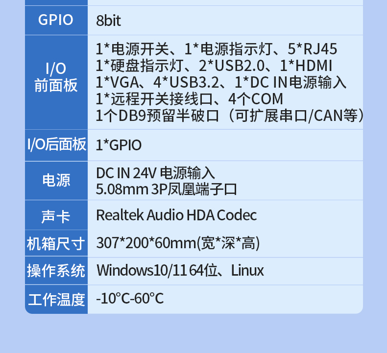 65W功耗無風扇主機電腦,多網多USB小型上海工控機,DTB-3042-H110.jpg